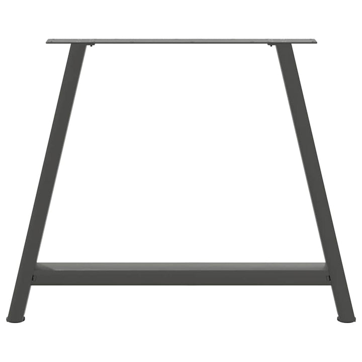 spisebordsben A-formet 2 stk. antracit 90x(72-73) cm stål