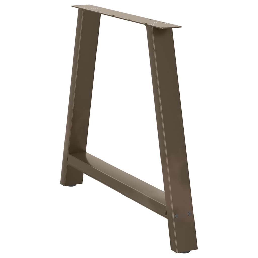 spisebordsben A-formet 2 stk. 90 x (72-73) cm stål