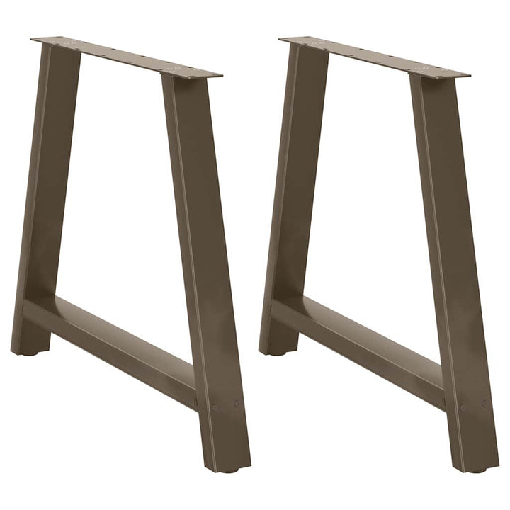 spisebordsben A-formet 2 stk. 100x(72-73) cm stål