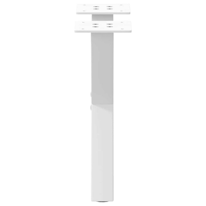 sofabordsben X-formet 2 stk. hvid 30x(30-31) cm stål