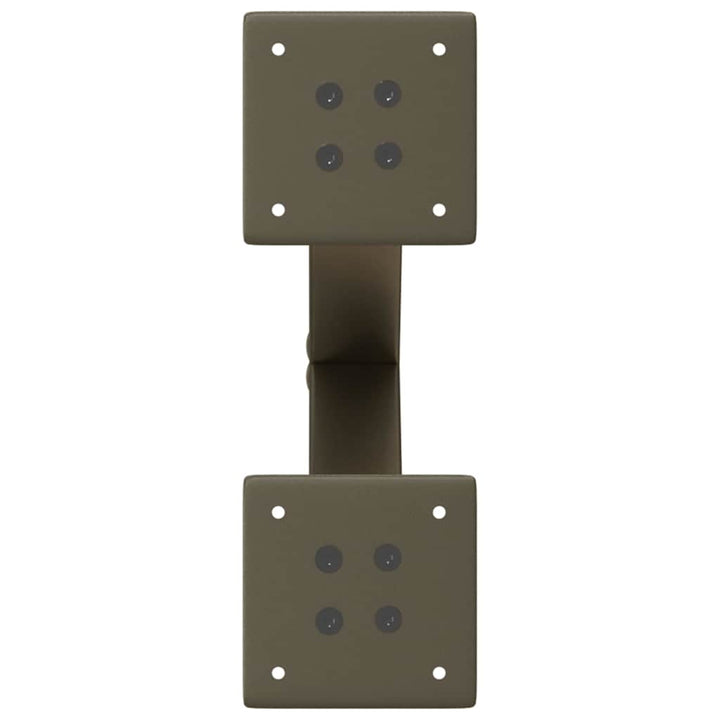 sofabordsben X-formet 2 stk. naturstål 30x(30-31) cm stål
