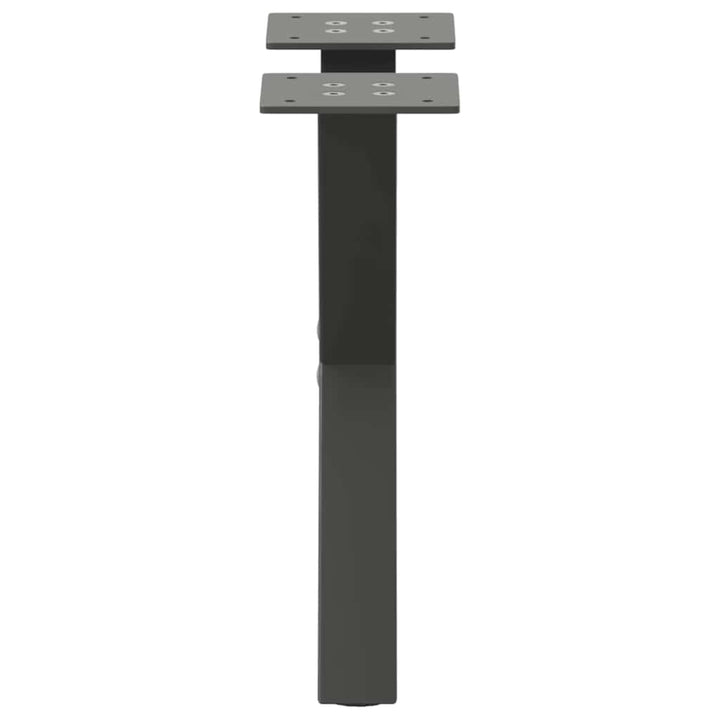 sofabordsben X-formet 2 stk. antracit 37x(30-31) cm stål