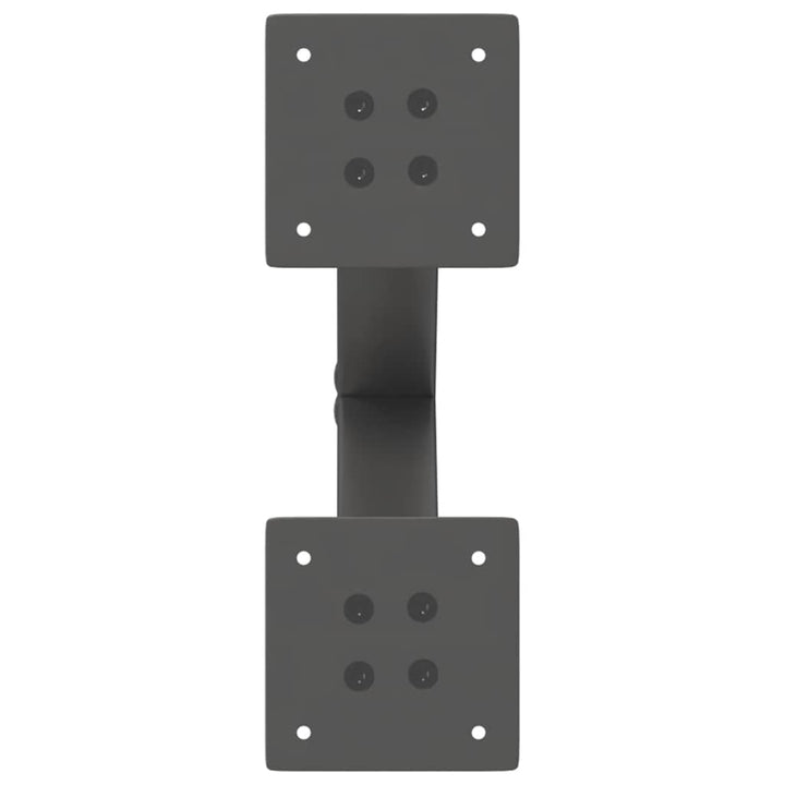 sofabordsben X-formet 2 stk. antracit 37x(30-31) cm stål