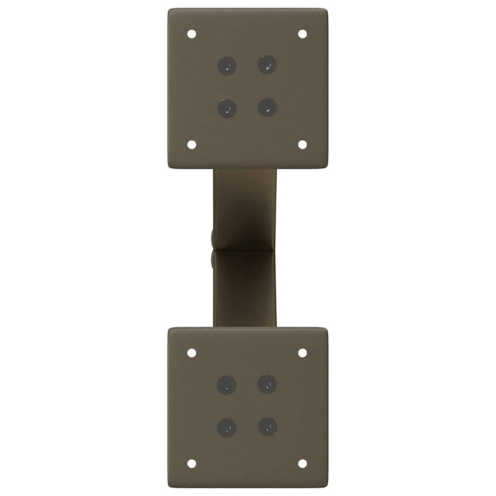 sofabordsben X-formet 2 stk. naturstål 37x(30-31) cm stål