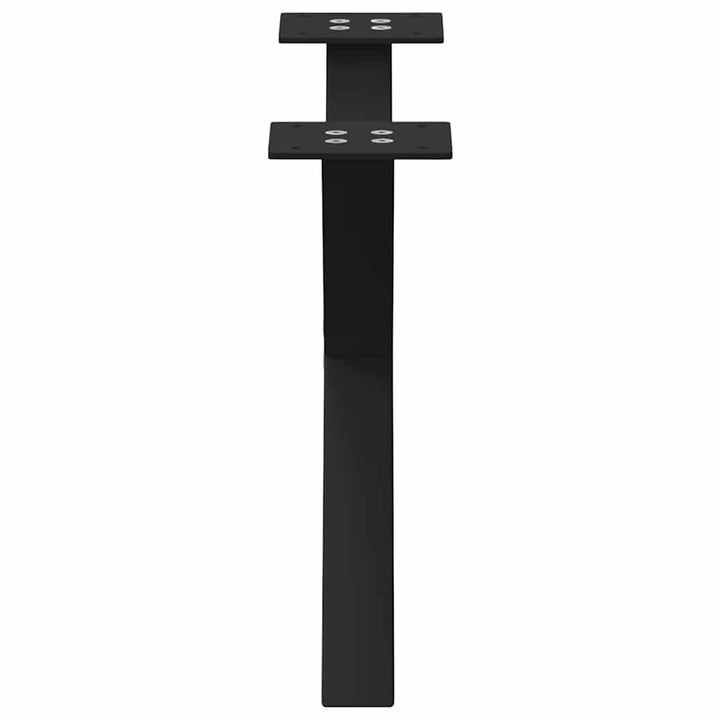 sofabordsben X-formet 2 stk. sort 50x(30-31) cm stål