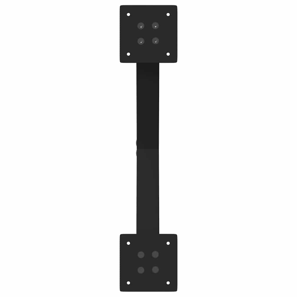 sofabordsben X-formet 2 stk. sort 50x(30-31) cm stål
