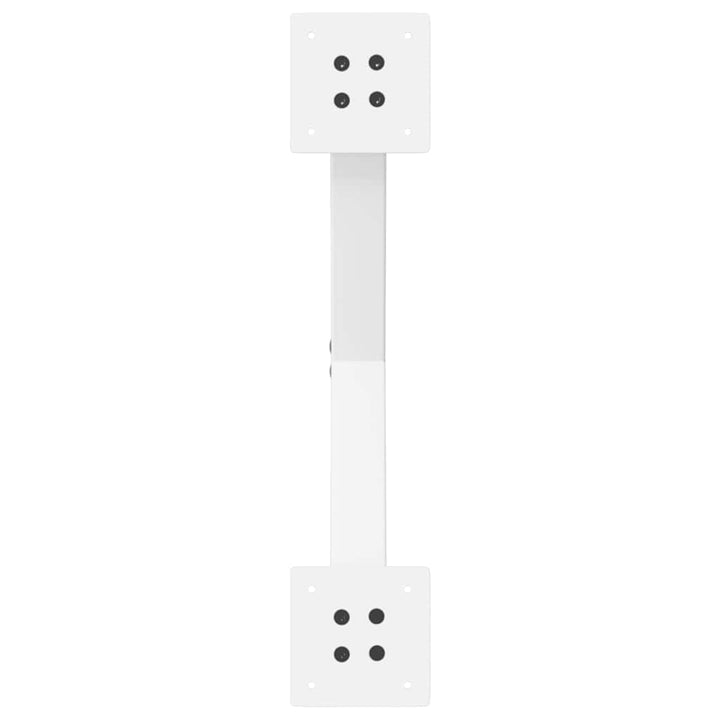sofabordsben X-formet 2 stk. hvid 50x(30-31) cm stål