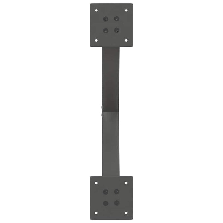 sofabordsben X-formet 2 stk. antracit 60x(30-31) cm stål