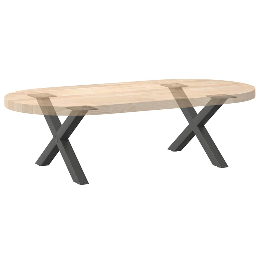 sofabordsben X-formet 2 stk. antracit 60x(30-31) cm stål