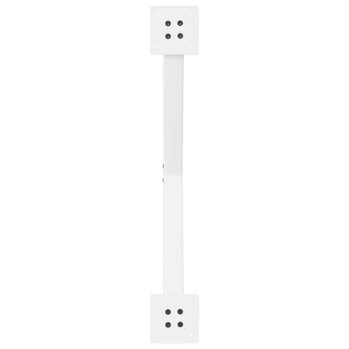 sofabordsben X-formet 2 stk. hvid 70 x (30-31) cm stål