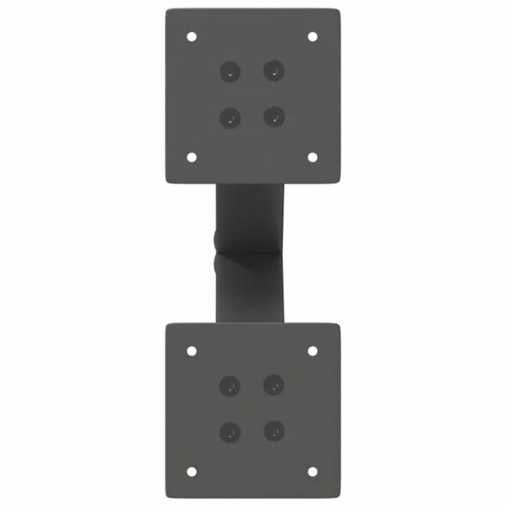 sofabordsben X-formet 2 stk. antracit 28 x (42-43) cm stål