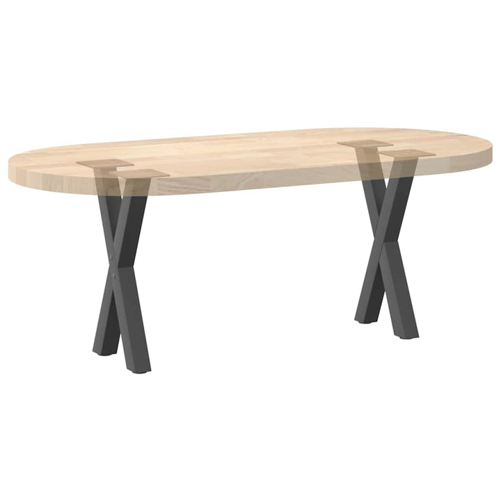 sofabordsben X-formet 2 stk. antracit 28 x (42-43) cm stål