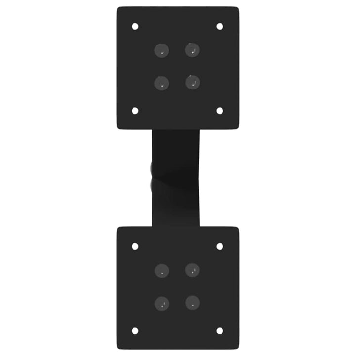 sofabordsben X-formet 2 stk. sort 38 x (42-43) cm stål