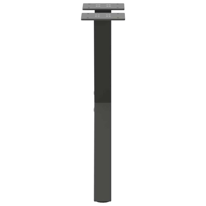 sofabordsben X-formet 2 stk. antracit 38 x (42-43) cm stål