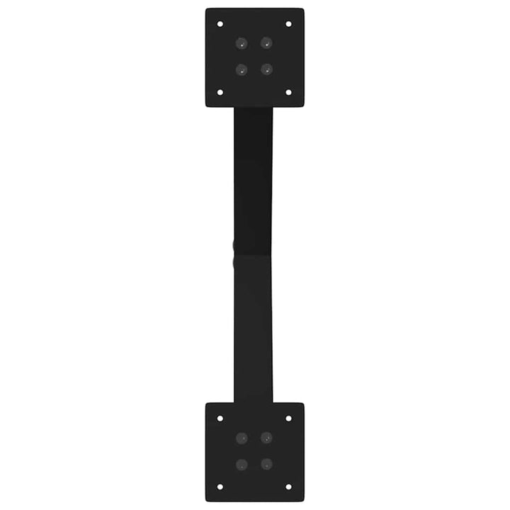 sofabordsben X-formet 2 stk. sort 60 x (42-43) cm stål