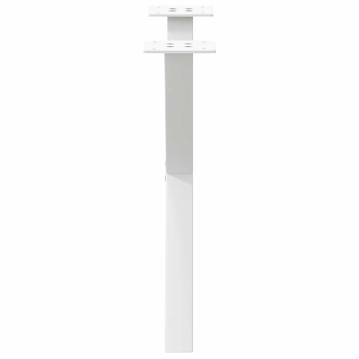 sofabordsben X-formet 2 stk. hvid 60 x (42-43) cm stål