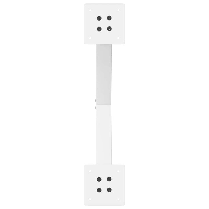 sofabordsben X-formet 2 stk. hvid 60 x (42-43) cm stål