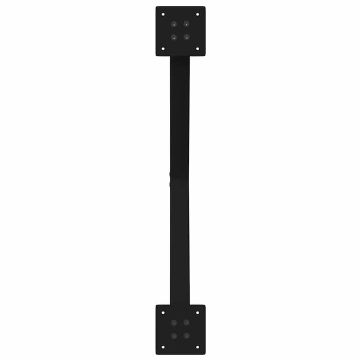 sofabordsben X-formet 2 stk. sort 70 x (42-43) cm stål