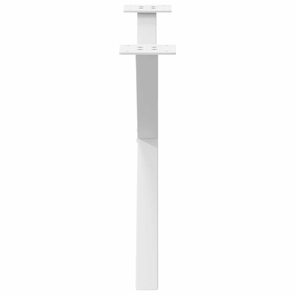 sofabordsben X-formet 2 stk. hvid 70 x (42-43) cm stål