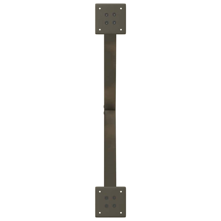 sofabordsben X-formet 2 stk. naturstål 70 x (42-43) cm stål