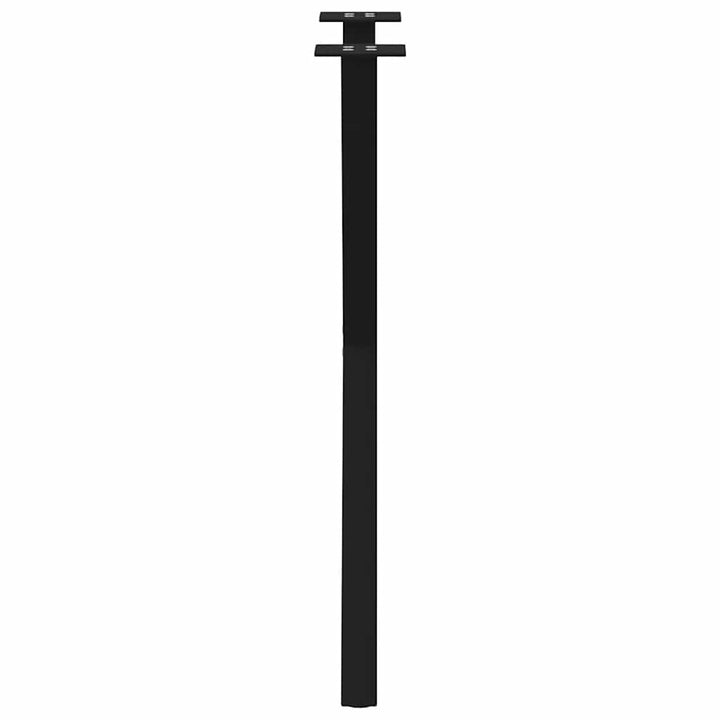 spisebordsben X-formet 2 stk. sort 50x(72-73) cm stål