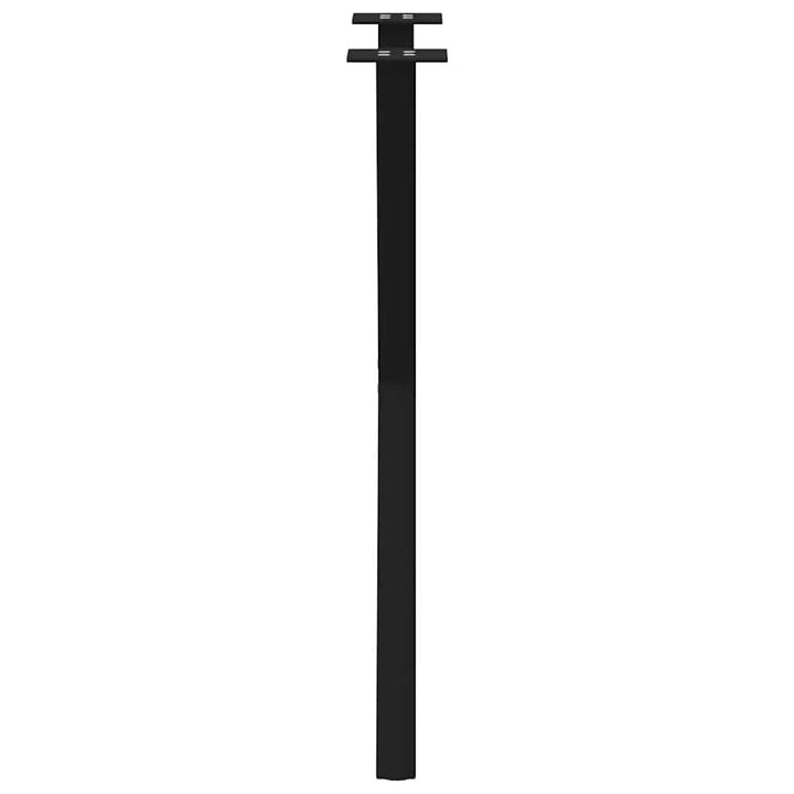 spisebordsben X-formet 2 stk. sort 57 x (72-73) cm stål