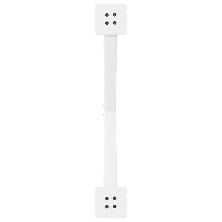 spisebordsben X-formet 2 stk. hvid 70 x (72-73) cm stål