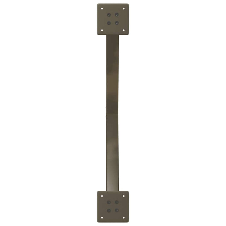 spisebordsben X-formet 2 stk. naturstål 70 x (72-73) cm stål