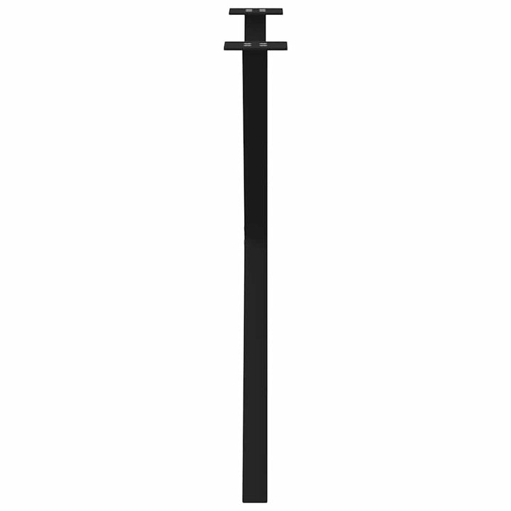spisebordsben X-formet 2 stk. sort 80x(72-73) cm stål