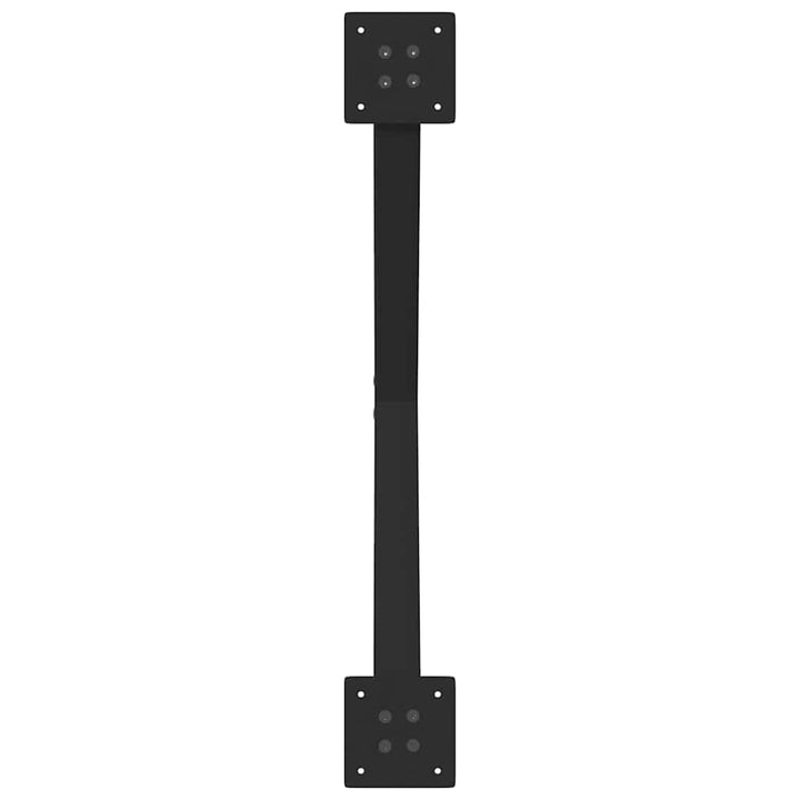 spisebordsben X-formet 2 stk. sort 80x(72-73) cm stål