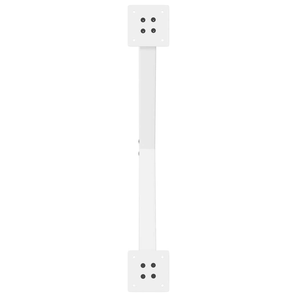 spisebordsben X-formet 2 stk. hvid 80x(72-73) cm stål