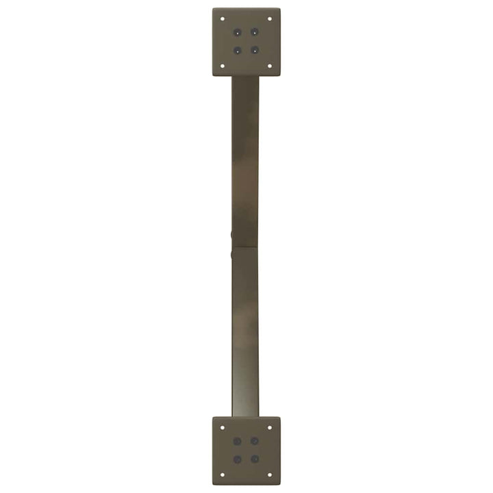 spisebordsben X-formet 2 stk. naturstål 80x(72-73) cm stål