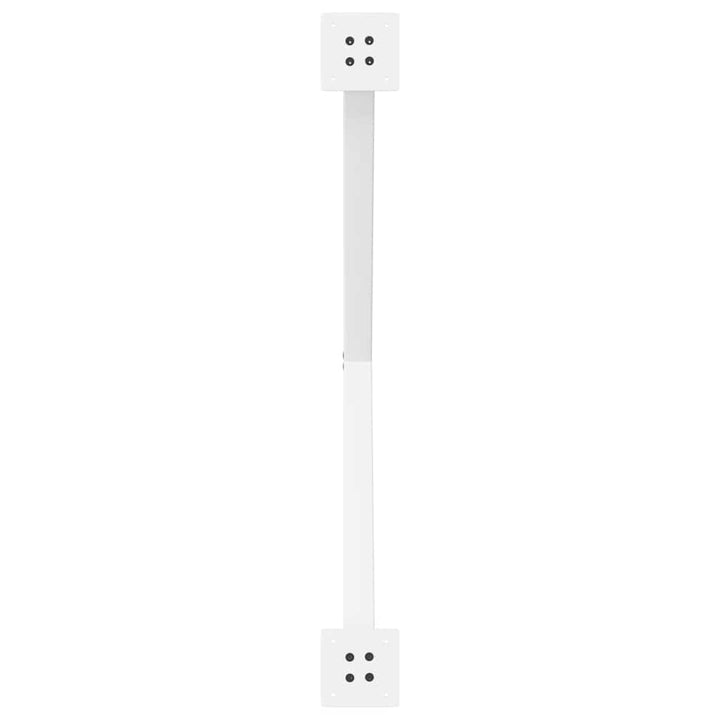 spisebordsben X-formet 2 stk. hvid 90 x (72-73) cm stål