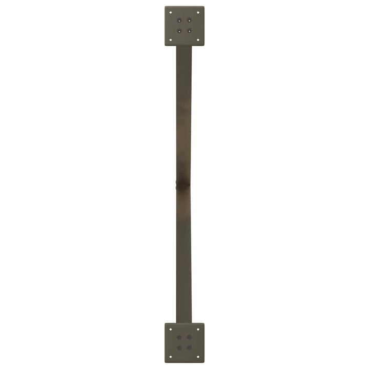 spisebordsben X-formet 2 stk. naturstål 90x(72-73) cm stål