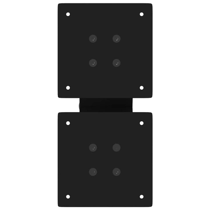 sofabordsben X-formet 2 stk. sort 30x(30-31) cm stål