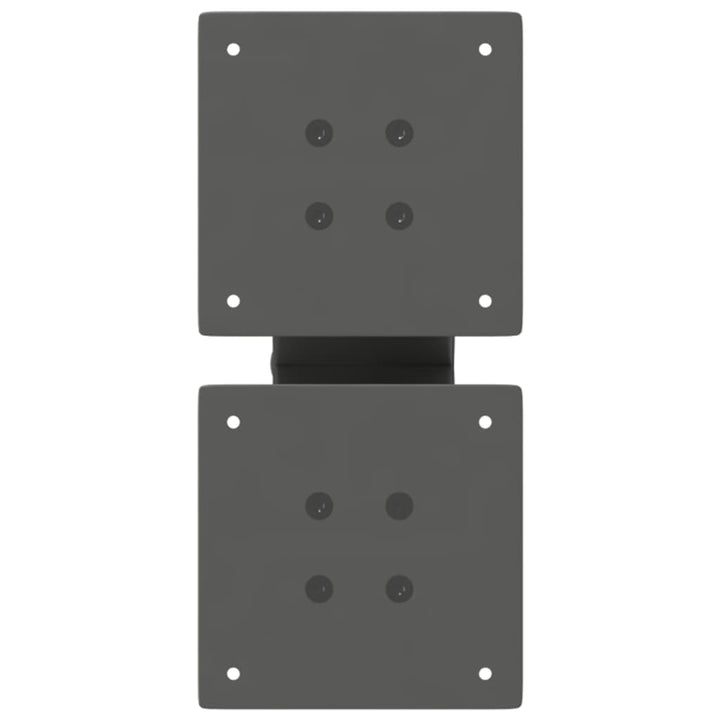sofabordsben X-formet 2 stk. antracit 30x(30-31) cm stål