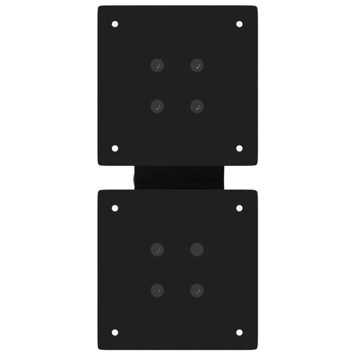 sofabordsben X-formet 2 stk. sort 40x(30-31) cm stål