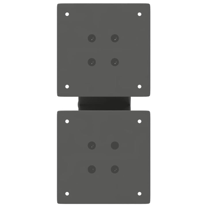 sofabordsben X-formet 2 stk. antracit 40x(30-31) cm stål