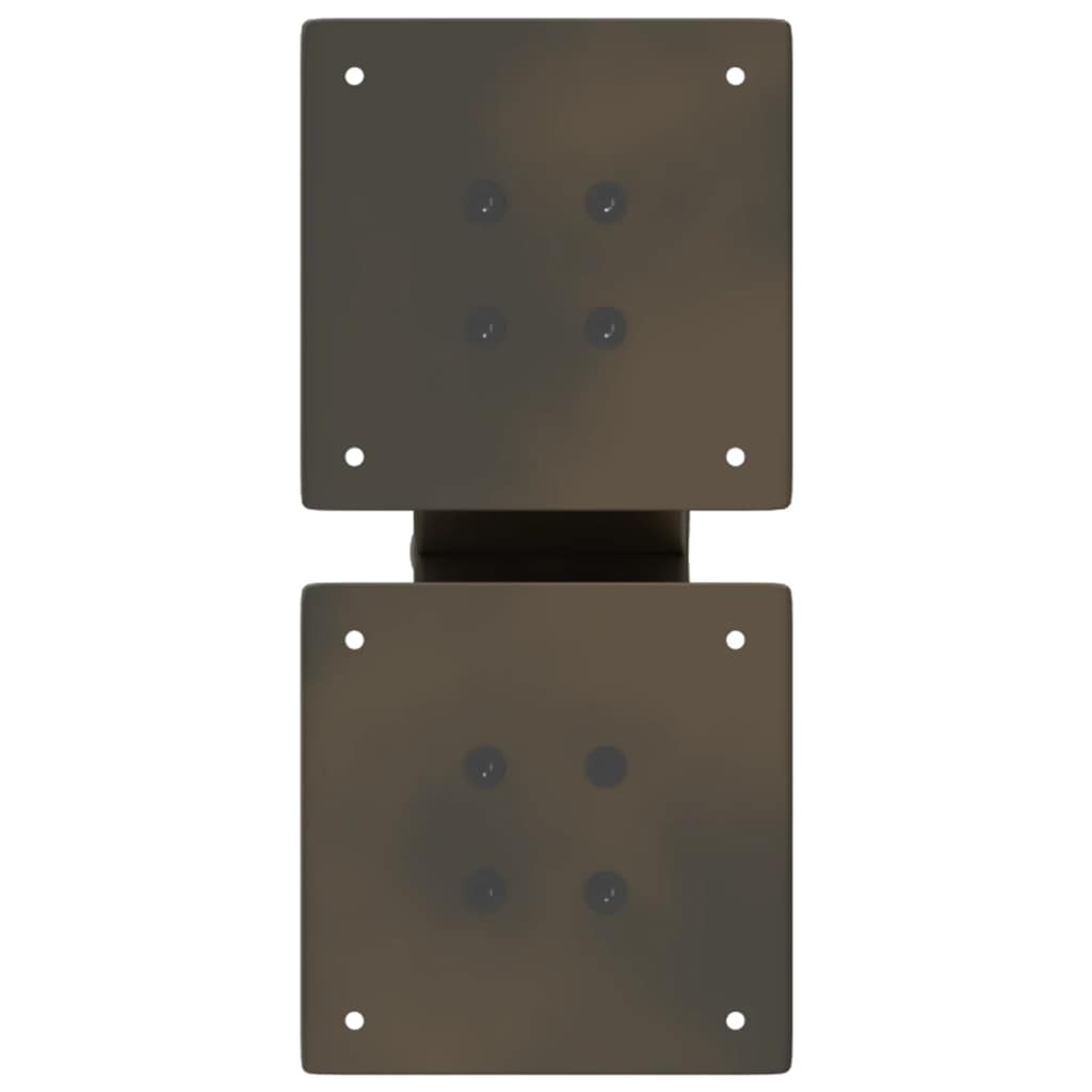 sofabordsben X-formet 2 stk. naturstål 40x(30-31) cm stål