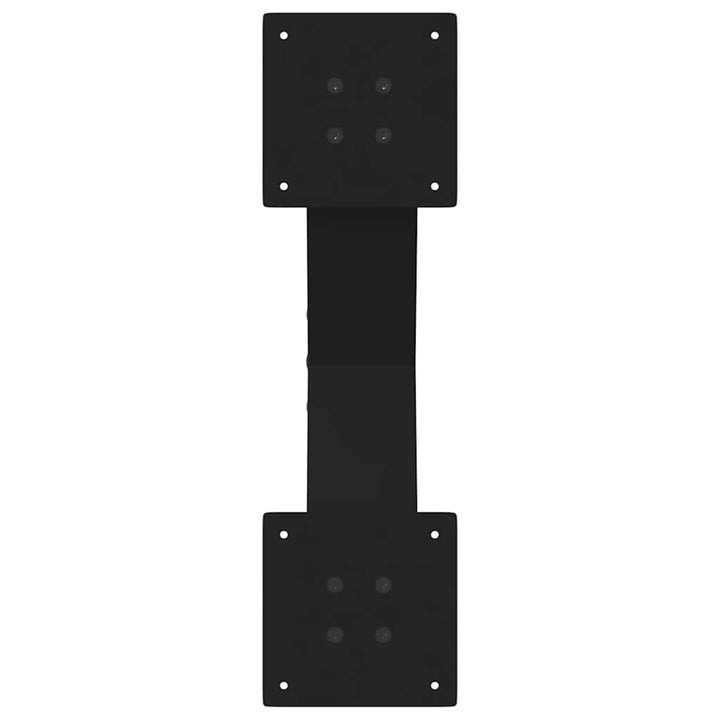 sofabordsben X-formet 2 stk. sort 50x(30-31) cm stål