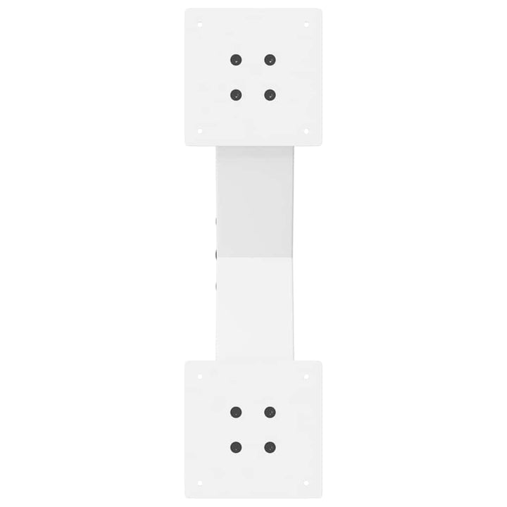 sofabordsben X-formet 2 stk. hvid 50x(30-31) cm stål
