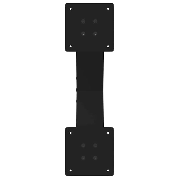 sofabordsben X-formet 2 stk. sort 60 x (30-31) cm stål