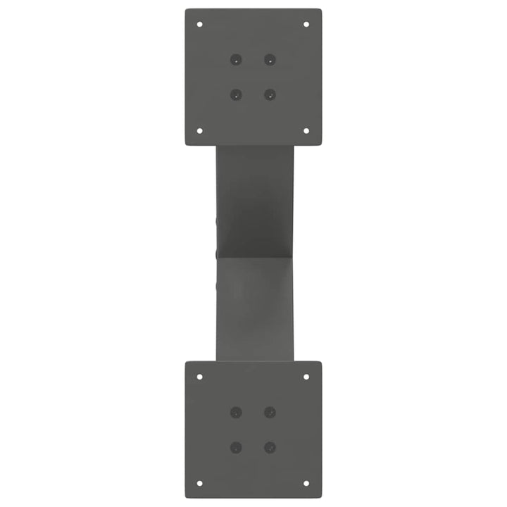 sofabordsben X-formet 2 stk. antracit 60x(30-31) cm stål