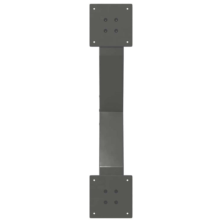 sofabordsben X-formet 2 stk. antracit 70x(30-31) cm stål