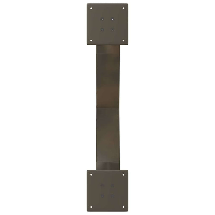 sofabordsben X-formet 2 stk. naturstål 70x(30-31) cm stål