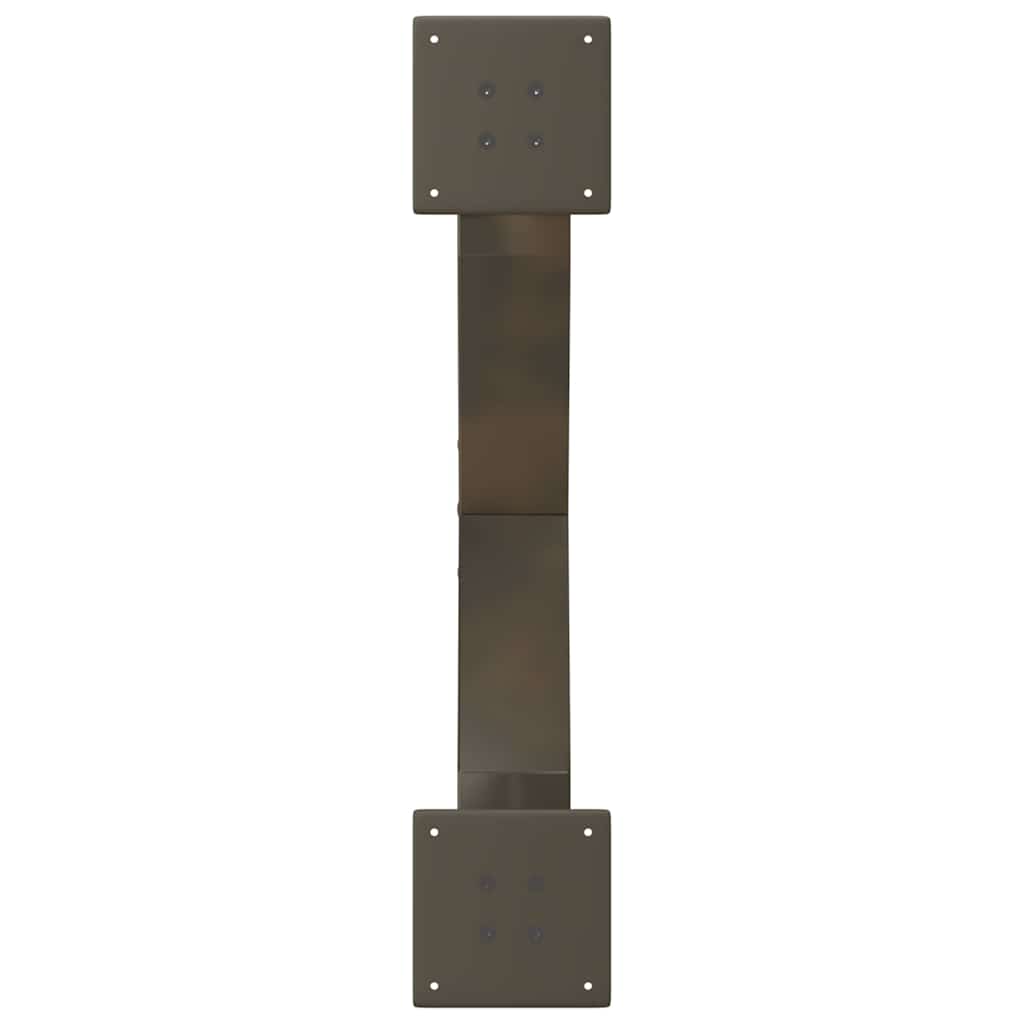 sofabordsben X-formet 2 stk. naturstål 70x(30-31) cm stål