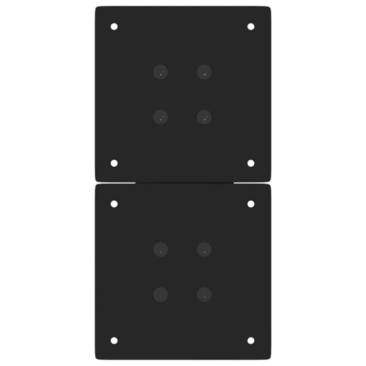 sofabordsben X-formet 2 stk. sort 28 x (42-43) cm stål