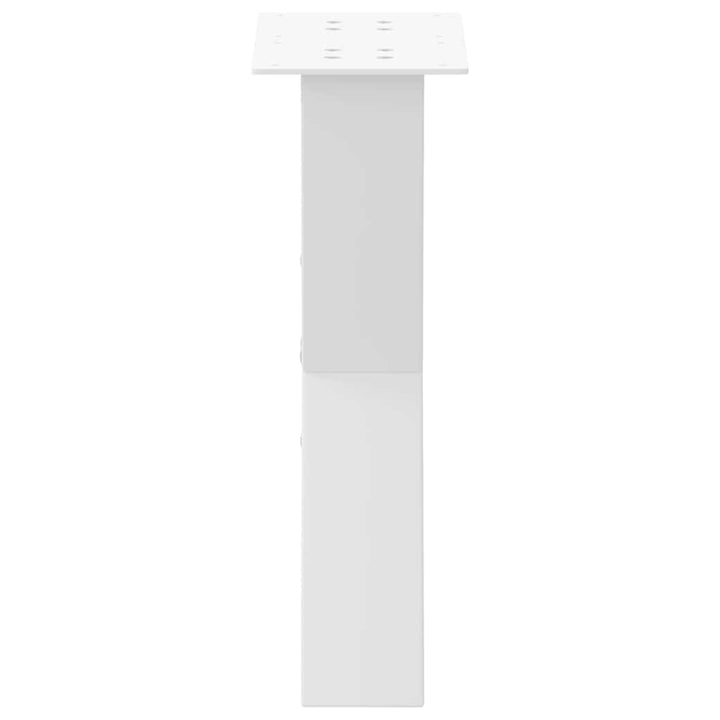 sofabordsben X-formet 2 stk. hvid 28 x (42-43) cm stål