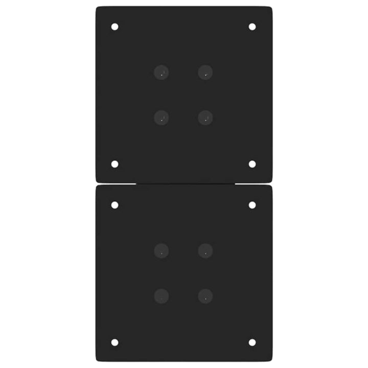 sofabordsben X-formet 2 stk. sort 38 x (42-43) cm stål