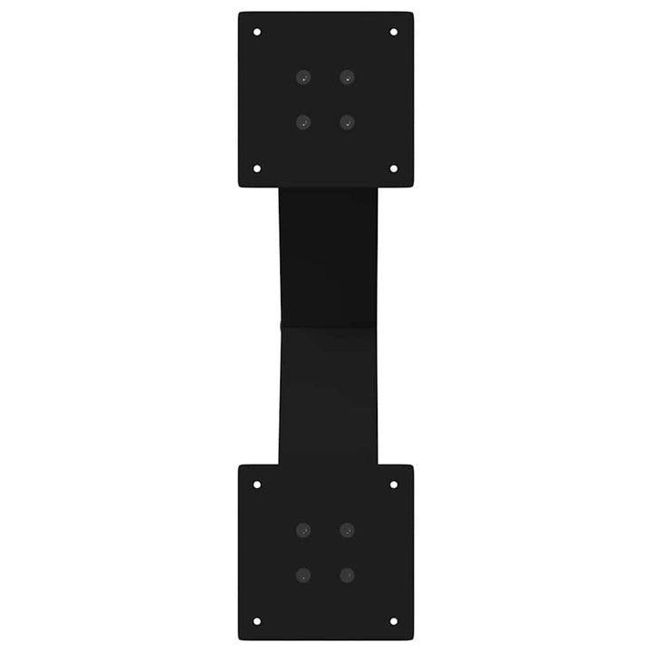 sofabordsben X-formet 2 stk. sort 60 x (42-43) cm stål